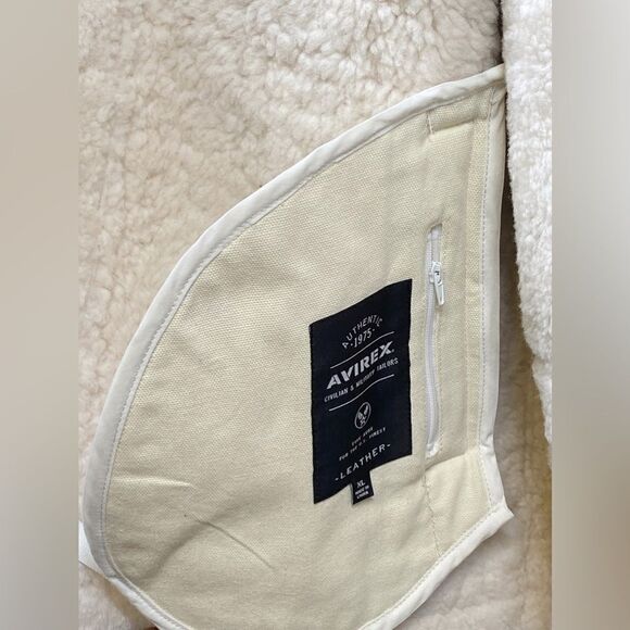 Avirex Icon Shearling Jacket size XL - Picture 15 of 16